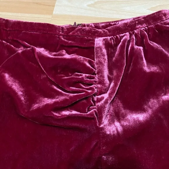 Anthropologie Connie Montie Velvet LinedSkirt sz10 - Picture 9 of 12